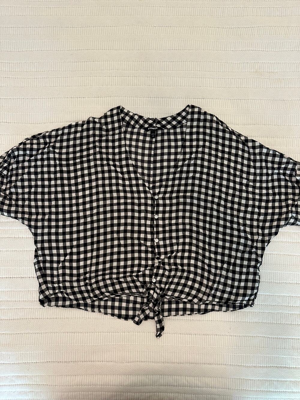 Express S Boxy Crop Button Up